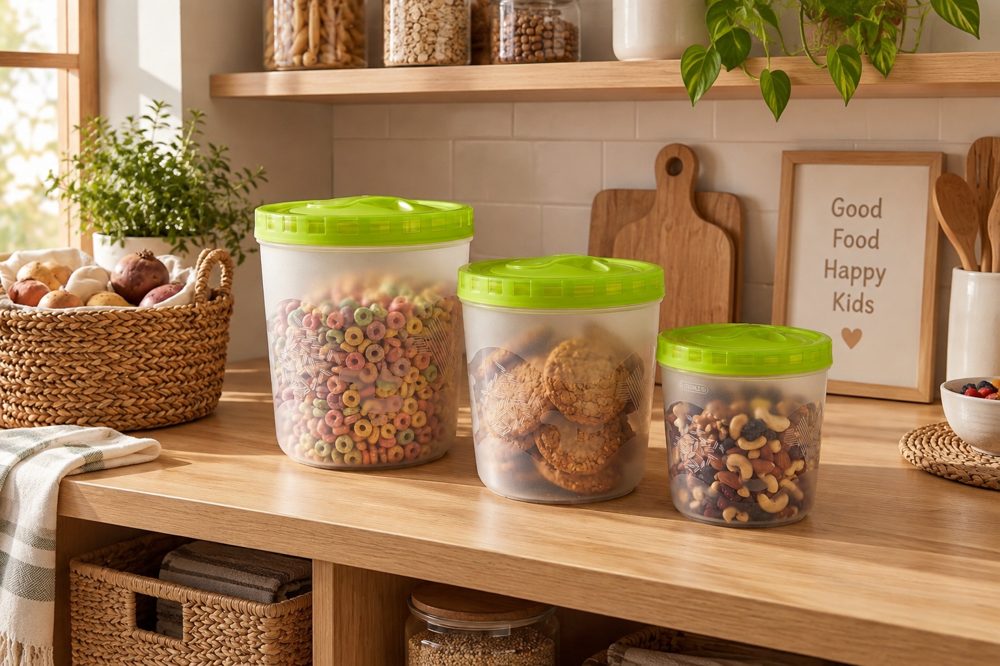 Potes con rosca Kitchen Line Inoxplas